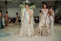Models pose on the runway for Julie Vino Havana 2018 Bridal Collection runway show Royalty Free Stock Photo