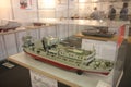 Models of ship at Belgrade Boat Show, hunting and fishing