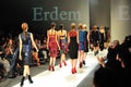 Models showcasing designs from Erdem at Audi Fashion Festival 2011