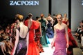 Models showcasing designs from Zac Posen at Audi Fashion Festival 2012