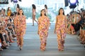 Models walk the runway for Acacia Resort 2019 during Paraiso Fashion Fair Royalty Free Stock Photo