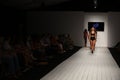 Models walk runway in designer swim apparel during the Furne Amato fashion show