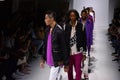 Models walk the runway finale at the Ovadia and Sons Spring 2018 Collection