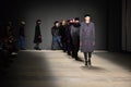 Models walk the runway finale during the Robert Geller NYFW: Mens show Royalty Free Stock Photo