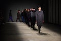 Models walk the runway finale during the Robert Geller NYFW: Mens show Royalty Free Stock Photo