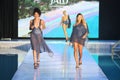 Models walk the runway for Jalu Swim Show