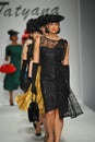 Models walk the runway at Tatyana Designs Royalty Free Stock Photo