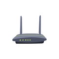 modem router cartoon vector illustration Royalty Free Stock Photo