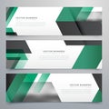 Moden business banners vector background