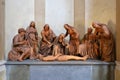 Modena, church of San Giovanni, group of terracotta sculptures with the Dead Christ by Guido Mazzoni, 1477