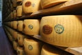 Parmigiano Reggiano cheese, a typical italian dairy product, phases of the processing