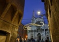 Modena, Emilia Romagna, Italy. The magnificent facade of the cathedral