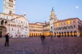 Modena, Piazza Grande, Italy. Emilia Romagna.