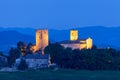 Modena hills night photos of villages and castles Royalty Free Stock Photo