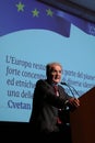 Modena, Italy, April 2019 - Romano Prodi, public conference, European politician