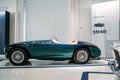 Modena, Italy - July 14, 2021: Ferrari 166MM 1948 old race cabrio coupe Sports car Italian high-performance sports car in Museo