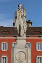 Modena, Italy, June 2021, statue of Ciro Menotti, italian patriot