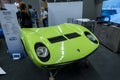 Modena, Italy - 2021 07 04:Motor Valley Fest car meeeting Lamborghini Miura Hood Royalty Free Stock Photo