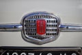 Fiat 500 year 1960, logo detail Royalty Free Stock Photo