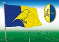 MODENA, ITALY, YEAR 2017 - Serie B football championship, 2017 flag of the Modena team
