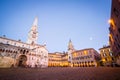 Modena, Piazza Grande, Italy. Emilia Romagna. Royalty Free Stock Photo