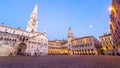 Modena, Piazza Grande, Italy. Emilia Romagna. Royalty Free Stock Photo