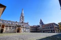 Modena, piazza grande square and Ghirlandina tower