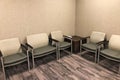 Moderm interior of a clinic waiting reception room Royalty Free Stock Photo