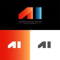 Artificial intelligence brand identity logo