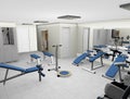 Modern 3D Fitness Room