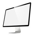 Modern 4k Widescreen Lcd Monitor. Royalty Free Stock Photo