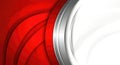 A modern abstract background composed of red and silver-colored, dynamically curved layers. Motion graphic design for corporate Royalty Free Stock Photo