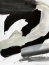 Black and white modern background. Abstract art paint. Royalty Free Stock Photo