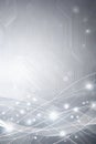Abstract white and gray background design line tech vector illustration Royalty Free Stock Photo