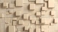 Abstract Beige 3D Cube Blocks Geometric Wall Texture Good Resolution Stock Photo Royalty Free Stock Photo