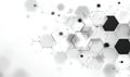 Abstract Hexagonal Technology Network Background Royalty Free Stock Photo