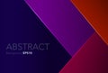 Modern abstract background with orange,purple,red,blue color, sharp shape texture,space for text, objects, vector illustration