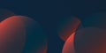 A modern abstract background with overlapping circles in brown, orange and blue. Soft gradients and subtle texture