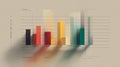 Modern Abstract Bar Chart Data Visualization Royalty Free Stock Photo