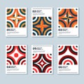 Modern abstract bauhaus colorful covers set, minimal geometric swiss pattern background. Basic shape composition for poster, cover