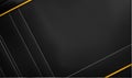 modern abstract black yellow lines design Royalty Free Stock Photo