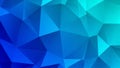 Modern abstract blue and teal low-poly gradient geometric pattern background Royalty Free Stock Photo