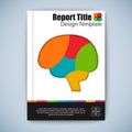 Modern abstract brochure vector design template