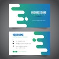 Modern Abstract Business Card Design - 2 Sided