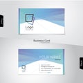 Modern abstract business card vector template Royalty Free Stock Photo