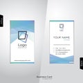 Modern abstract business card vector template Royalty Free Stock Photo