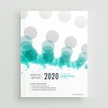 modern abstract circles brochure or cover page annual report template