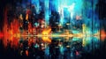 modern abstract city background Royalty Free Stock Photo