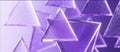 Purple Transparent 3D Triangle Abstract Composition Royalty Free Stock Photo