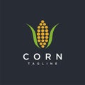 Modern abstract corn logo icon vector template Royalty Free Stock Photo